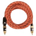 EMK TZ/A 5m OD8.0mm Gold Plated Metal Head RCA to RCA Plug Digital Coaxial Interconnect Cable Audio