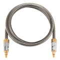 EMK YL-A 1m OD8.0mm Gold Plated Metal Head Toslink Male to Male Digital Optical Audio Cable