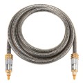 EMK YL-A 1.5m OD8.0mm Gold Plated Metal Head Toslink Male to Male Digital Optical Audio Cable