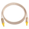 EMK 1.5m OD4.0mm Gold Plated Metal Head Woven Line Toslink Male to Male Digital Optical Audio Cable(