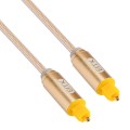 EMK 5m OD4.0mm Gold Plated Metal Head Woven Line Toslink Male to Male Digital Optical Audio Cable(Go