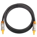 1.5m OD6.0mm Gold Plated Metal Head Woven Line Toslink Male to Male Digital Optical Audio Cable