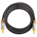 3m OD6.0mm Gold Plated Metal Head Woven Line Toslink Male to Male Digital Optical Audio Cable