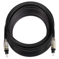 10m OD6.0mm Nickel Plated Metal Head Toslink Male to Male Digital Optical Audio Cable