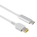 USB-C / Type-C to Big Square Male Laptop Power Charging Cable for Lenovo, Cable Length: about 1.5m