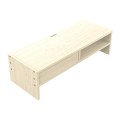 ORICO MSR-05-WD-BP 2-layer Wood Grain Computer Monitor Holder with Drawer, Size: 50 x 20 x 13.5cm