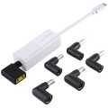 Laptop Power Adapter 65W USB-C / Type-C Converter to 6 in 1 Power Adapter (White)
