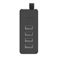 ORICO W5P-U2-30 USB 2.0 Desktop HUB with 30cm Micro USB Cable Power Supply(Black)