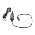 Car Motorcycle Single USB Car Charger DC 12V To 5V 3A Power Adapter for Car GPS Tracker DVR, Length: