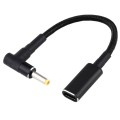 4.0 x 1.7mm Elbow to USB-C / Type-C Adapter Nylon Braid Cable