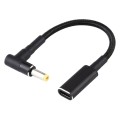 PD 100W 18.5-20V 4.8 x 1.7mm Elbow to USB-C / Type-C Adapter Nylon Braid Cable