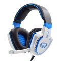 SADES AH-28 3.5mm Plug Wire-controlled Noise Reduction E-sports Gaming Headset with Retractable Micr