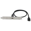 50cm Panel Bracket Header USB-C / Type-C Female to USB 3.1 Type-E Extension Wire Connector Cord Cabl