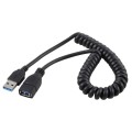 1.5m High Speed USB 3.0 Male to Female Retractable Spring Extension Cable