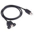 USB BM to BF Printer Extension Cable with Screw Hole, Length: 50cm