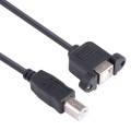 USB BM to BF Printer Extension Cable with Screw Hole, Length: 1m