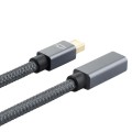 OD6.5mm Mini DP Male to Female DisplayPort Cable
