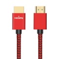 ULT-unite Gold-plated Head HDMI 2.0 Male to Male Nylon Braided Cable, Cable Length: 1.2m(Red)