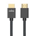 ULT-unite Gold-plated Head HDMI 2.0 Male to Male Nylon Braided Cable, Cable Length: 2m(Black)