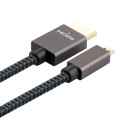 ULT-unite Gold-plated Head HDMI Male to Micro HDMI Male Nylon Braided Cable, Cable Length: 1.2m (Bla