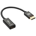 4K 60Hz DisplayPort Male to HDMI Female Adapter Cable (Silver+Black)