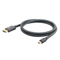 MiniDP Male to 8K DisplayPort 1.4 Male HD Braided Adapter Cable, Cable Length: 2m