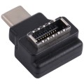 Type-E Female 90 Degrees Elbow to USB-C / Type-C Male Computer Host Adapter