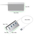 Rocketek HC422 USB3.0 x 3 + SD / TF Card Reader HUB Adapter