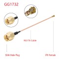 IPX Female to GG1732 SMA Male RG178 Adapter Cable, Length: 15cm