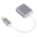 USB-C / Type-C to Jack 3.5mm Earphone Microphone Sound Card(Grey)