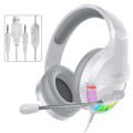 YINDIAO Q2 Head-mounted Wired Gaming Headset with Microphone, Version: Dual 3.5mm + USB(White)