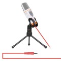 Yanmai SF666 Professional Condenser Sound Recording Microphone with Tripod Holder, Cable Length: 1.3