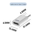 8 Pin Female to USB-C / Type-C Male Adapter Gen3, Supports PD Fast Charging for iPhone 15 Series