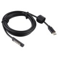 USB-C / Type-C Power Supply PD 65W Fast Charging Cable for Microsoft Surface Pro 2, Cable Length: 1.