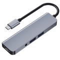 2008N 4 In 1 USB 3.0 x2 + HDMI + 3.5mm Port Multi-function Intelligent Type-C / USB-C HUB Docking St