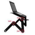 Portable 360 Degree Adjustable Foldable Aluminium Alloy Desk Stand with Mouse Pad for Laptop / Noteb