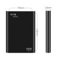 WEIRD 160GB 2.5 inch USB 3.0 High-speed Transmission Metal Shell Ultra-thin Light Mobile Hard Disk D