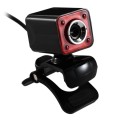 A862 360 Degree Rotatable 480P WebCam USB Wire Camera with Microphone & 4 LED lights for Desktop Sky