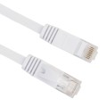 0.5m CAT6 Ultra-thin Flat Ethernet Network LAN Cable, Patch Lead RJ45 (White)