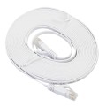 5m CAT6 Ultra-thin Flat Ethernet Network LAN Cable, Patch Lead RJ45(White)