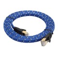 5m Gold Plated CAT-7 10 Gigabit Ethernet Ultra Flat Patch Cable for Modem Router LAN Network, Built