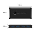 UK204V Drive-free USB 3.0 Switch Selector 2 USB Ports Sharing 4 USB Ports Switcher Adapter for Mouse