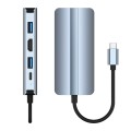 BYL-2205 8 in 1 USB-C / Type-C to USB Multifunctional Docking Station HUB Adapter