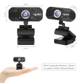 HXSJ S50 30fps 100 Megapixel 720P HD Webcam for Desktop / Laptop / Smart TV, with 10m Sound Absorbin