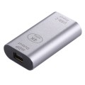 Type-C / USB-C Female to Mini DP Female Aluminium Alloy Adapter (Silver)