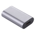 Type-C / USB-C Female to Mini DP Female Aluminium Alloy Adapter (Silver)