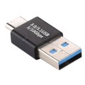 Type-C / USB-C Male to USB 3.0 Male Aluminium Alloy Adapter (Black)