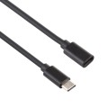 Type-C / USB-C Male to Female Power Adapter Charger Cable, Length: 1m(Black)