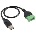 USB Male to 5 Pin Pluggable Terminals Solder-free USB Connector Solderless Connection Adapter Cable,