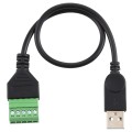 USB Male to 5 Pin Pluggable Terminals Solder-free USB Connector Solderless Connection Adapter Cable,